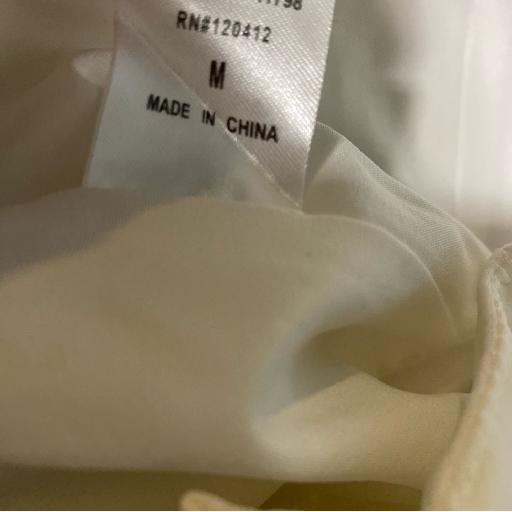 Women's White V-Notch Corset Cami - Picture 5 of 5